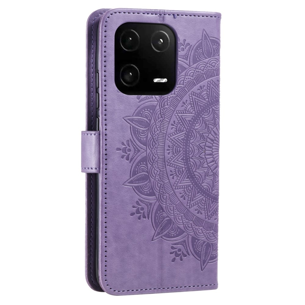 Xiaomi 13 Pro Leather Cover Mandala Purple