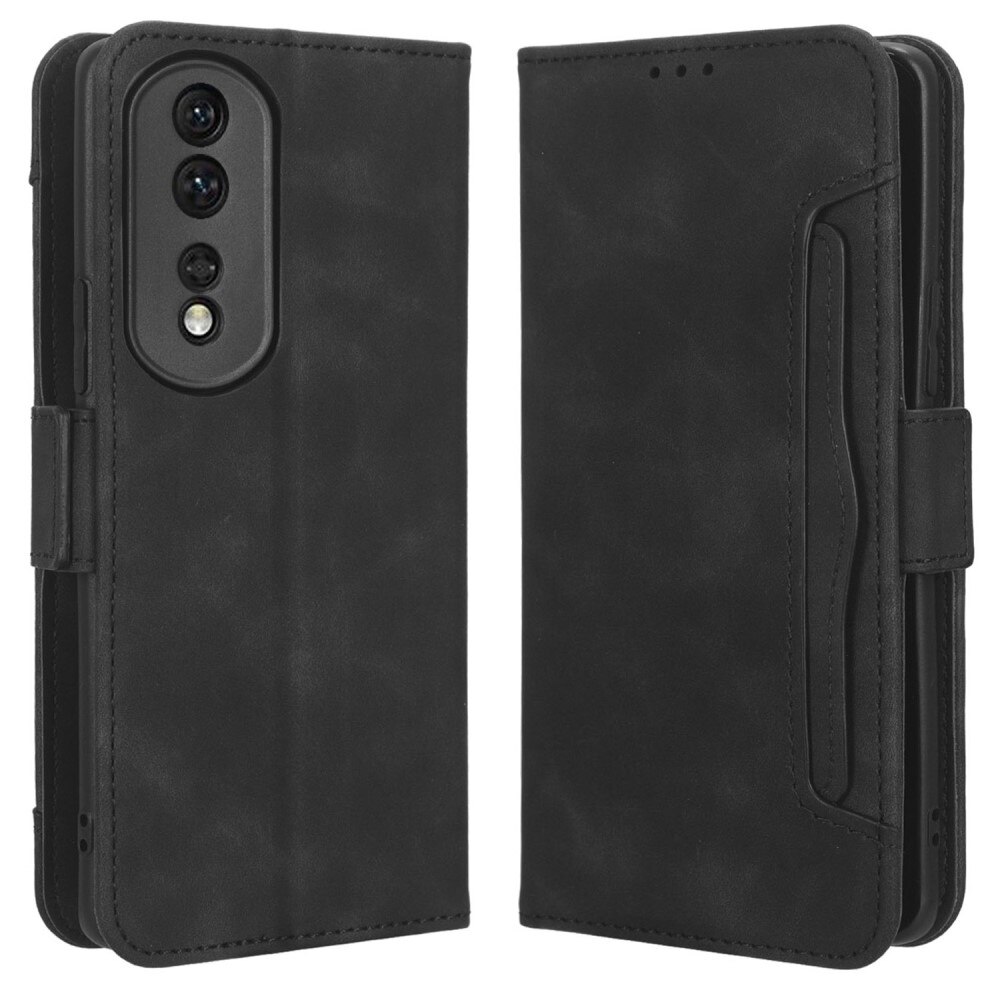 Honor 80 Pro Multi Wallet Case Black