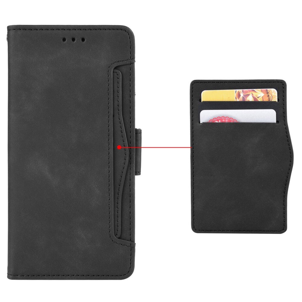 Honor 80 Pro Multi Wallet Case Black