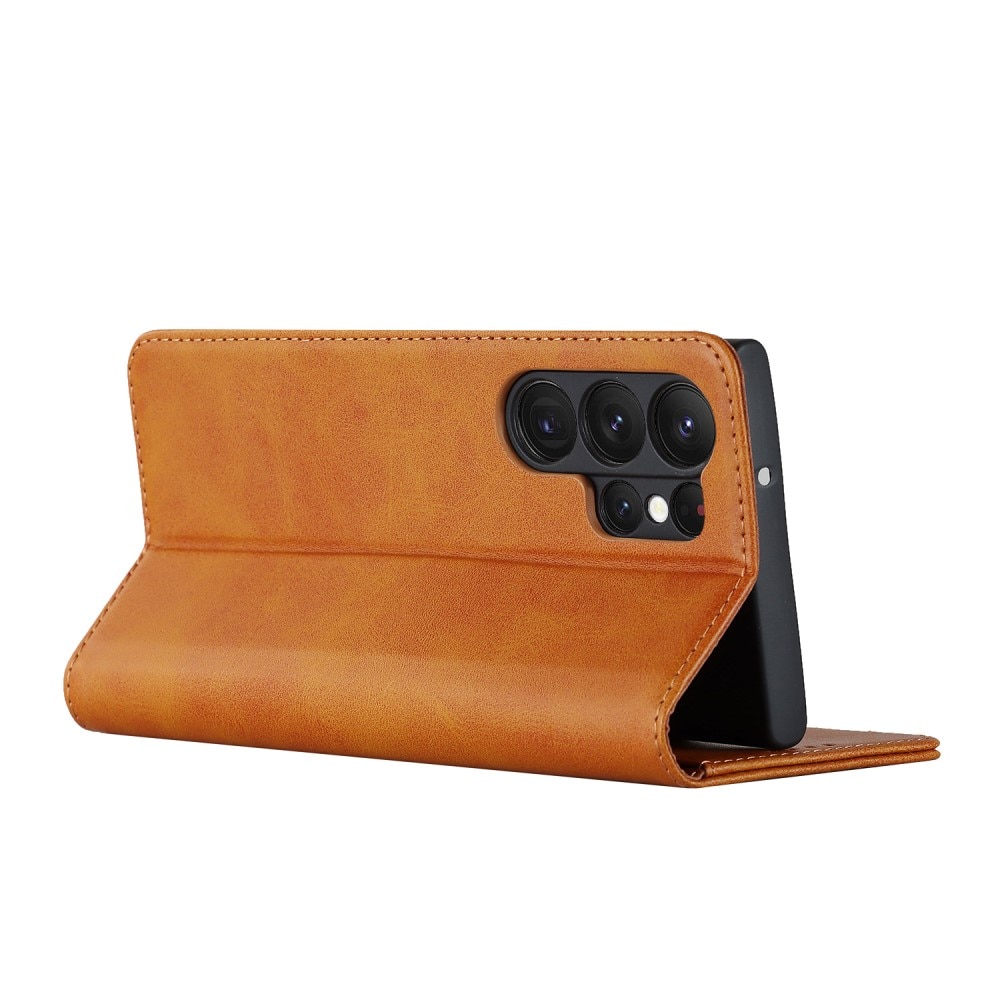 Samsung Galaxy S23 Ultra Slim Wallet Case Cognac