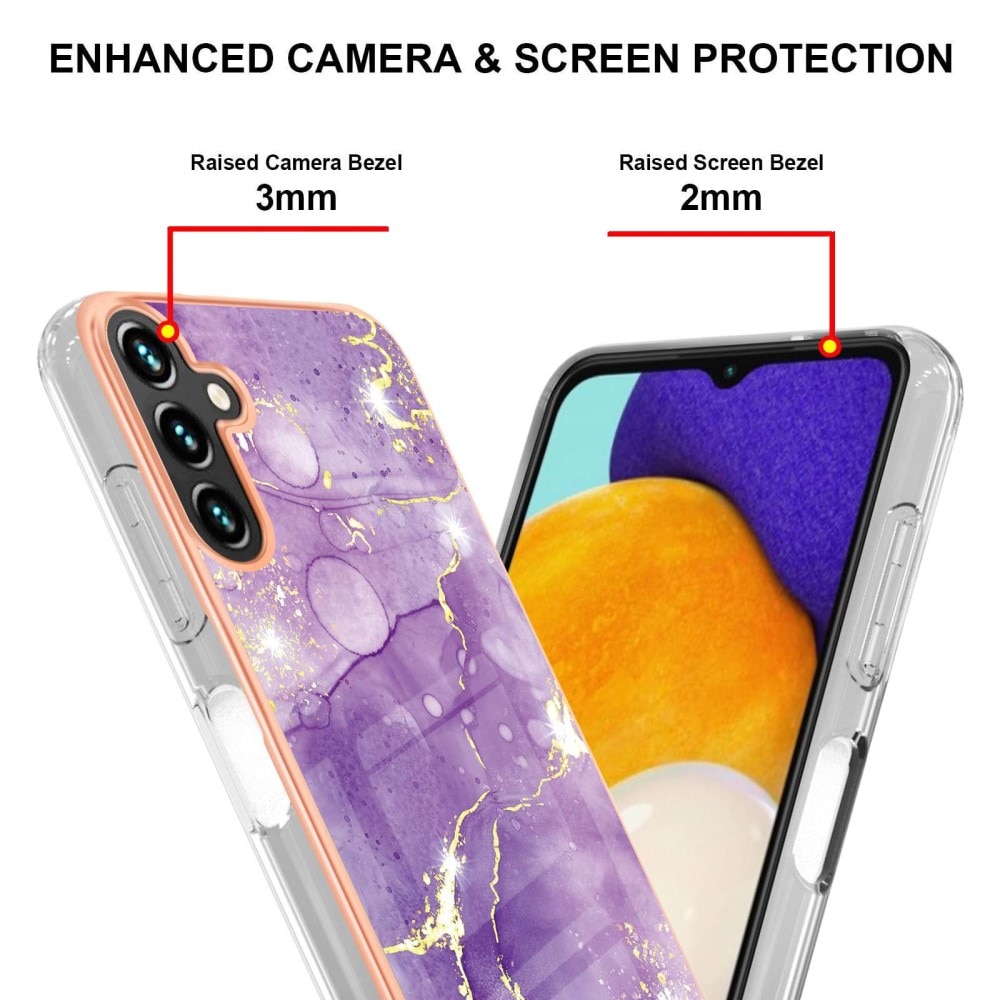 Samsung Galaxy A54 TPU Case Purple Marble