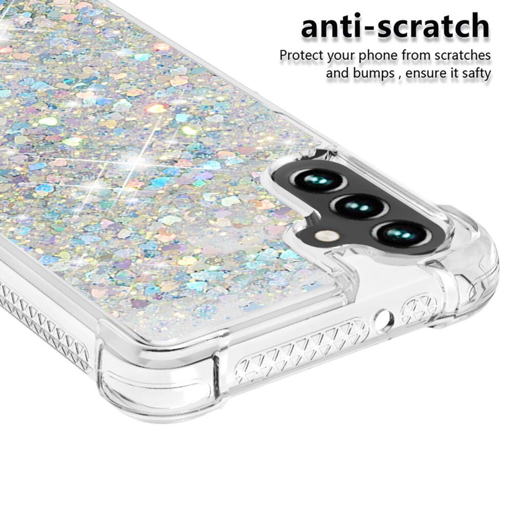 Samsung Galaxy A54 Glitter Powder TPU Cover Silver