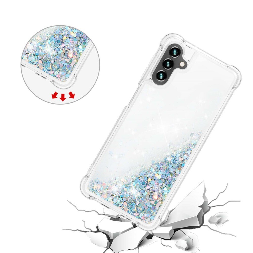 Samsung Galaxy A54 Glitter Powder TPU Cover Silver