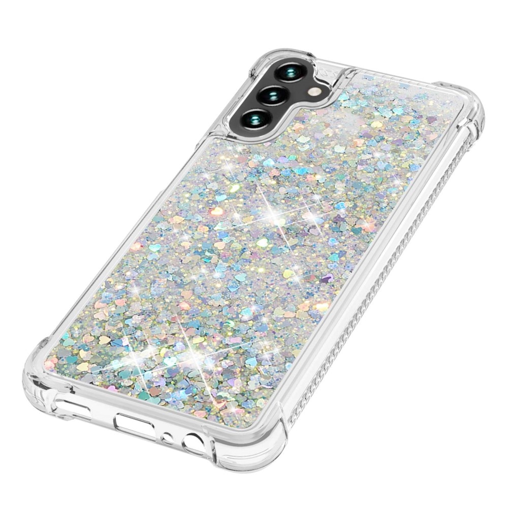 Samsung Galaxy A54 Glitter Powder TPU Cover Silver