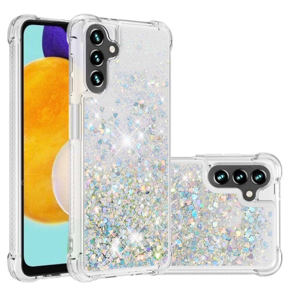 Samsung Galaxy A54 Glitter Powder TPU Cover Silver