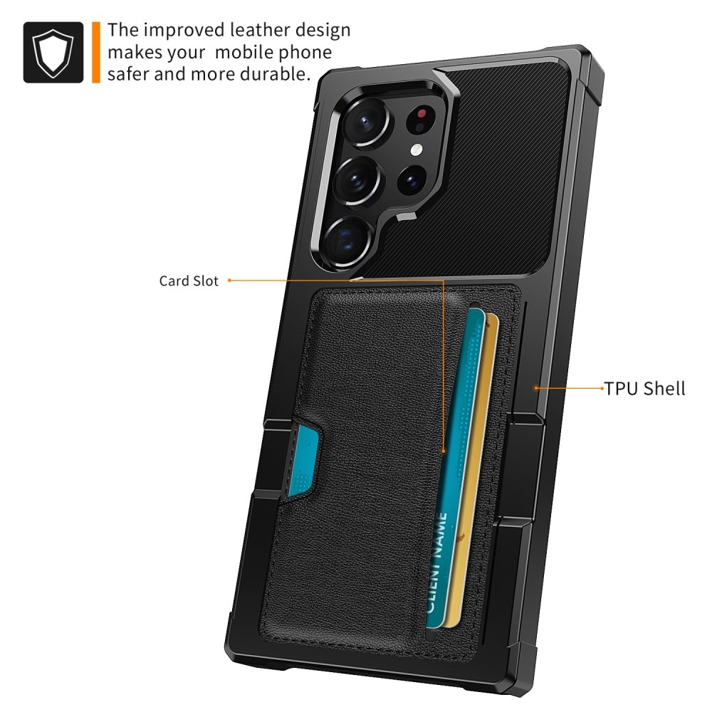 Samsung Galaxy S23 Ultra Tough Card Case Black
