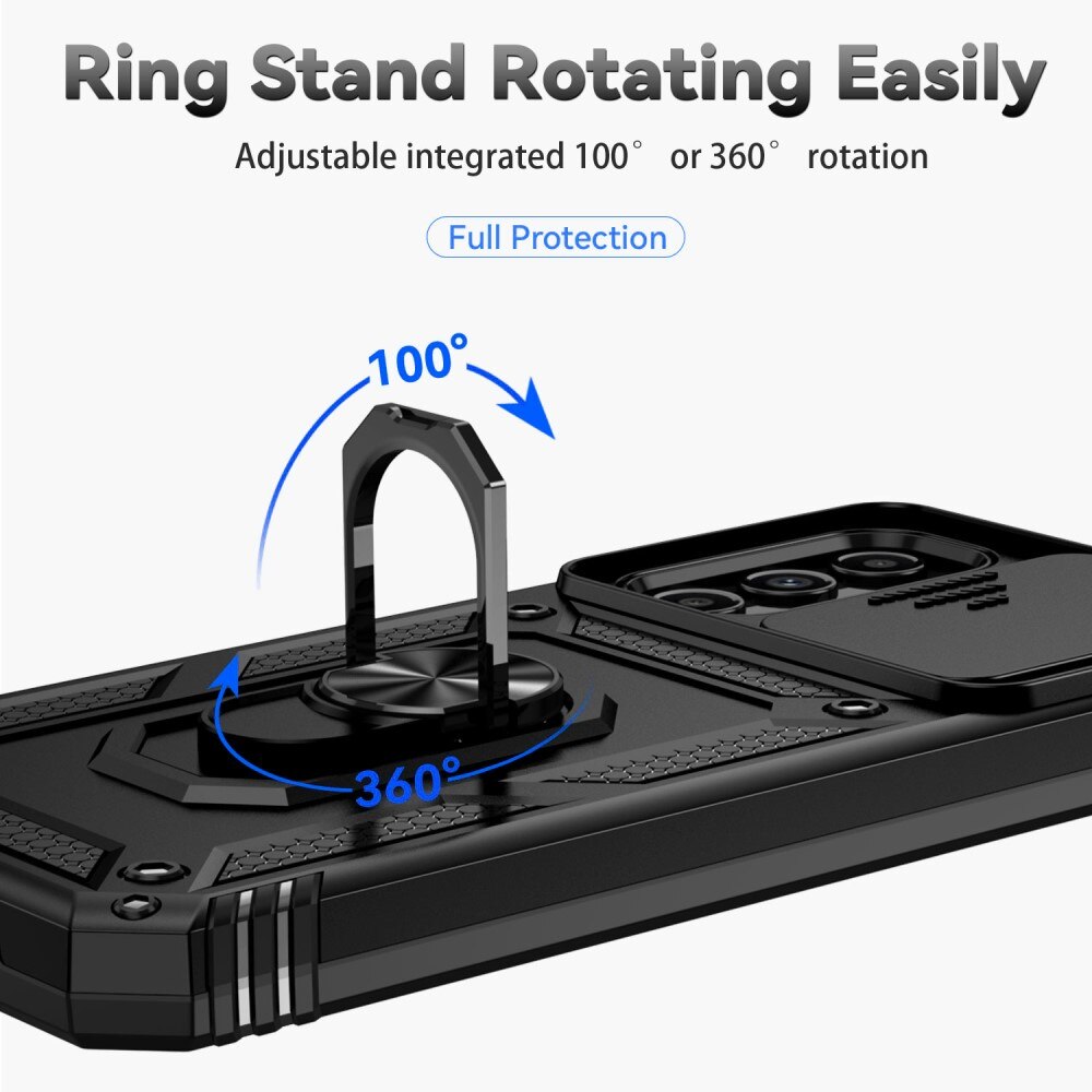 Samsung Galaxy A54 Hybrid Case Tech Ring w. Camera Protector Black