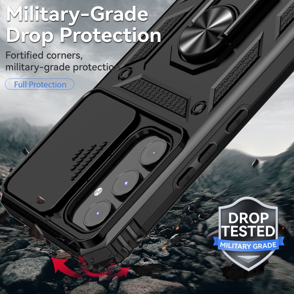 Samsung Galaxy A54 Hybrid Case Tech Ring w. Camera Protector Black