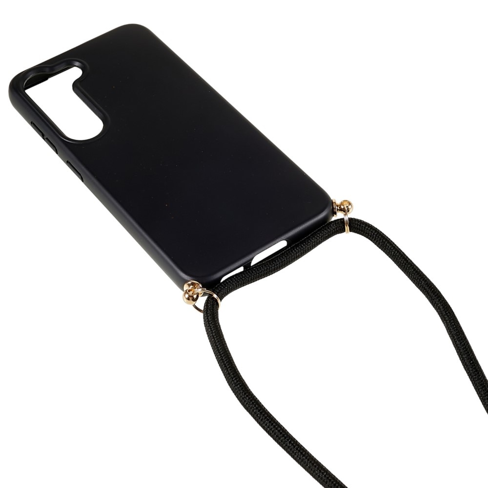 Samsung Galaxy S23 Plus Cover Neck Strap Black