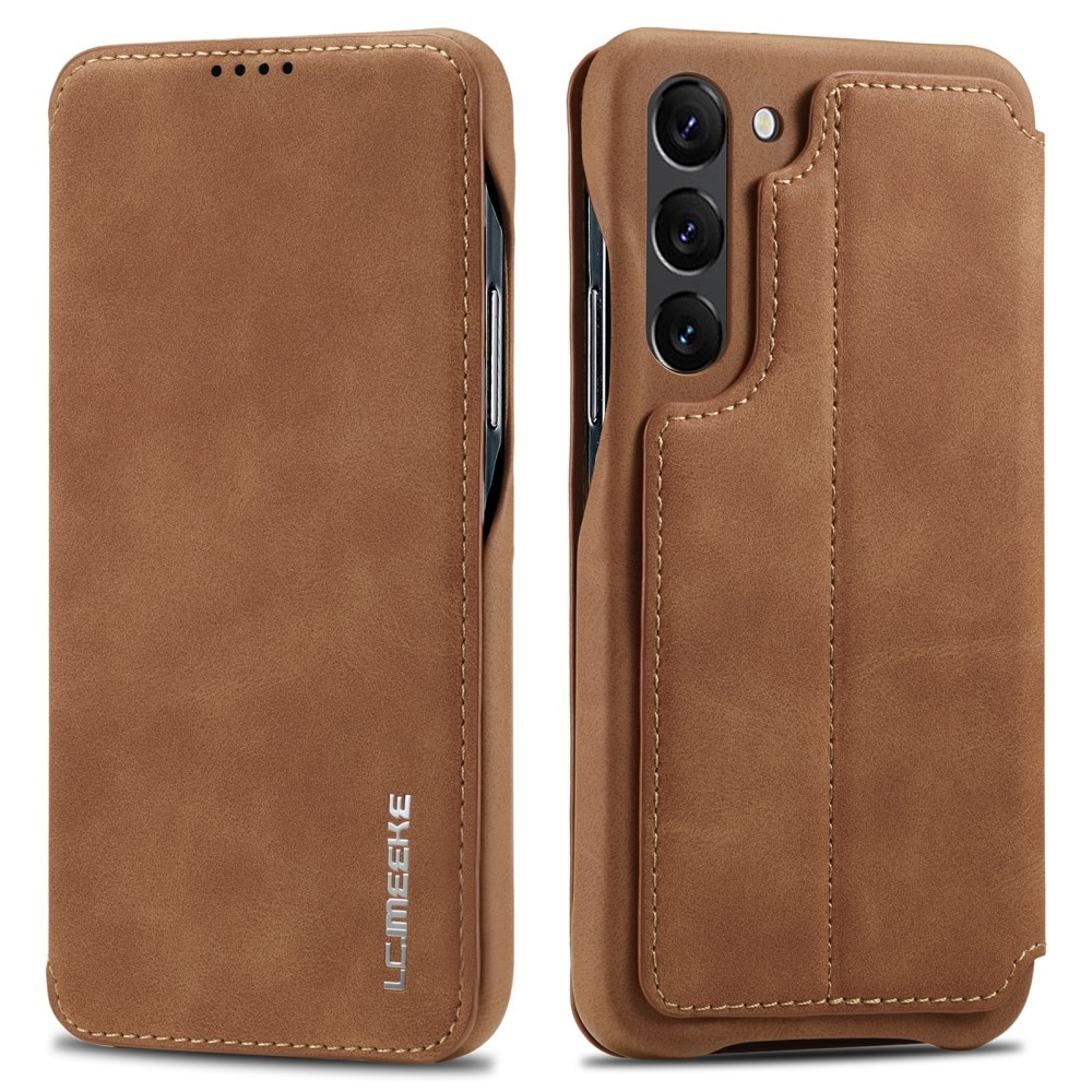 Samsung Galaxy S23 Slim Wallet Case Cognac