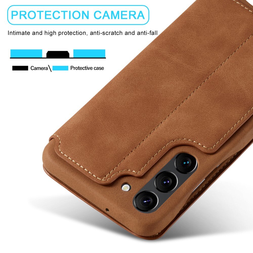 Samsung Galaxy S23 Slim Wallet Case Cognac