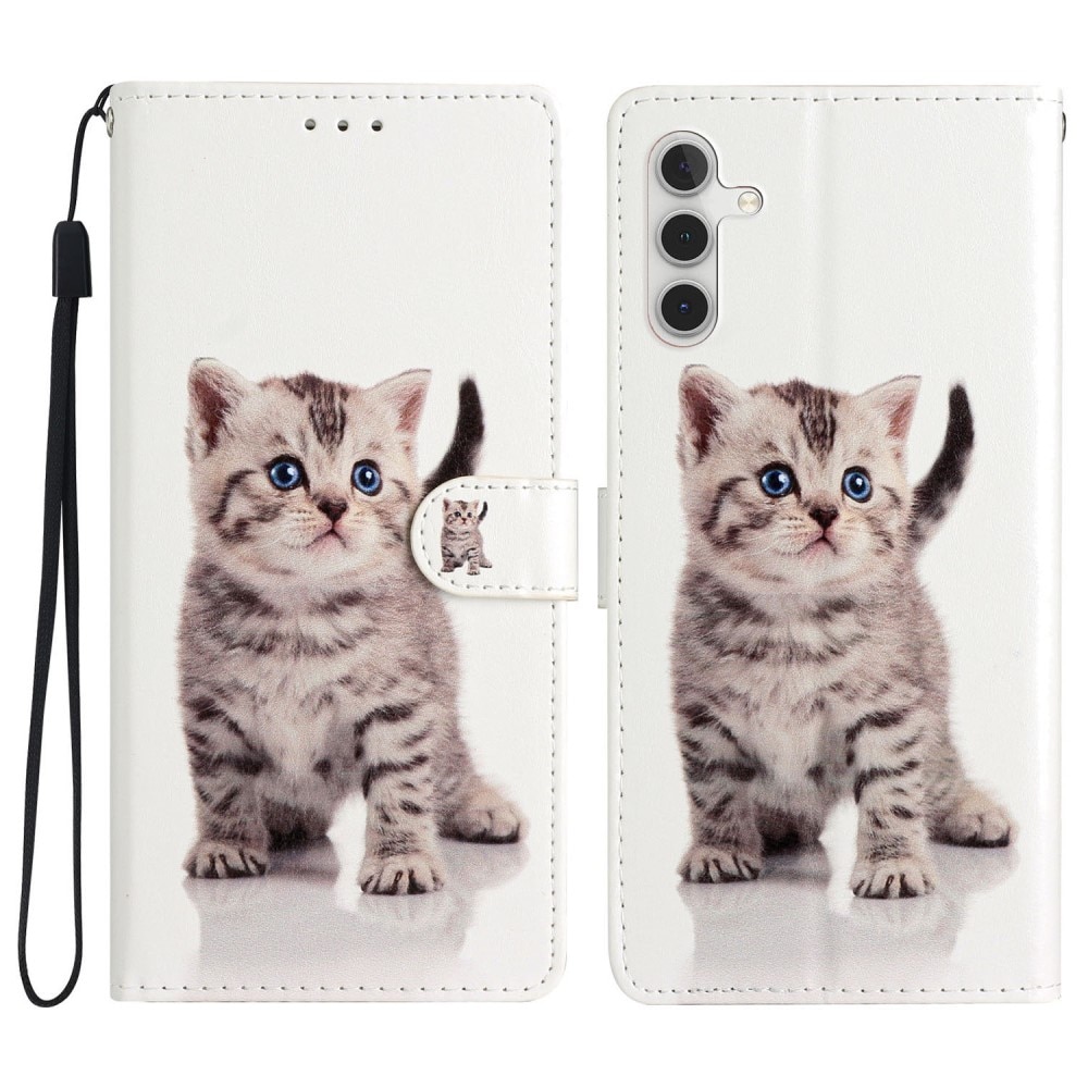 Samsung Galaxy A54 Wallet Book Cover Kitten