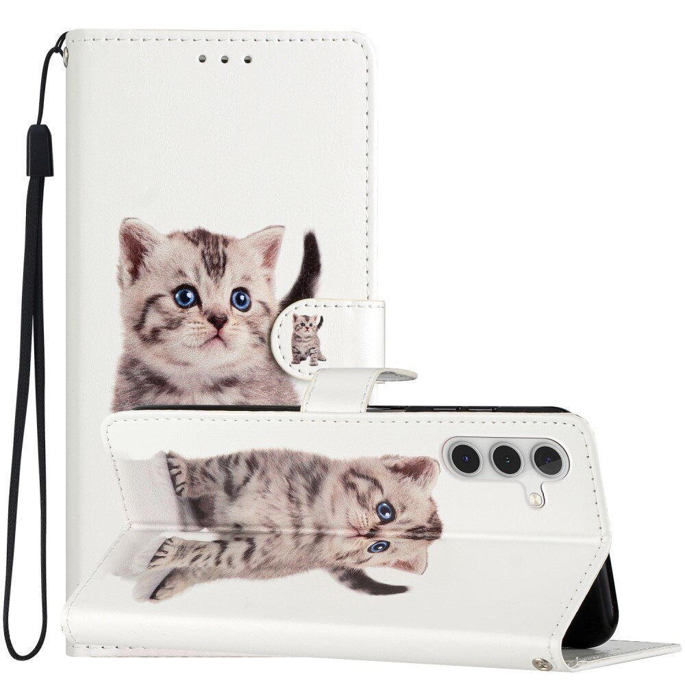 Samsung Galaxy A54 Wallet Book Cover Kitten