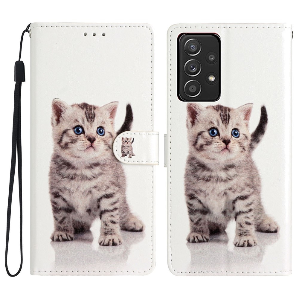 Samsung Galaxy A53 Wallet Book Cover Kitten