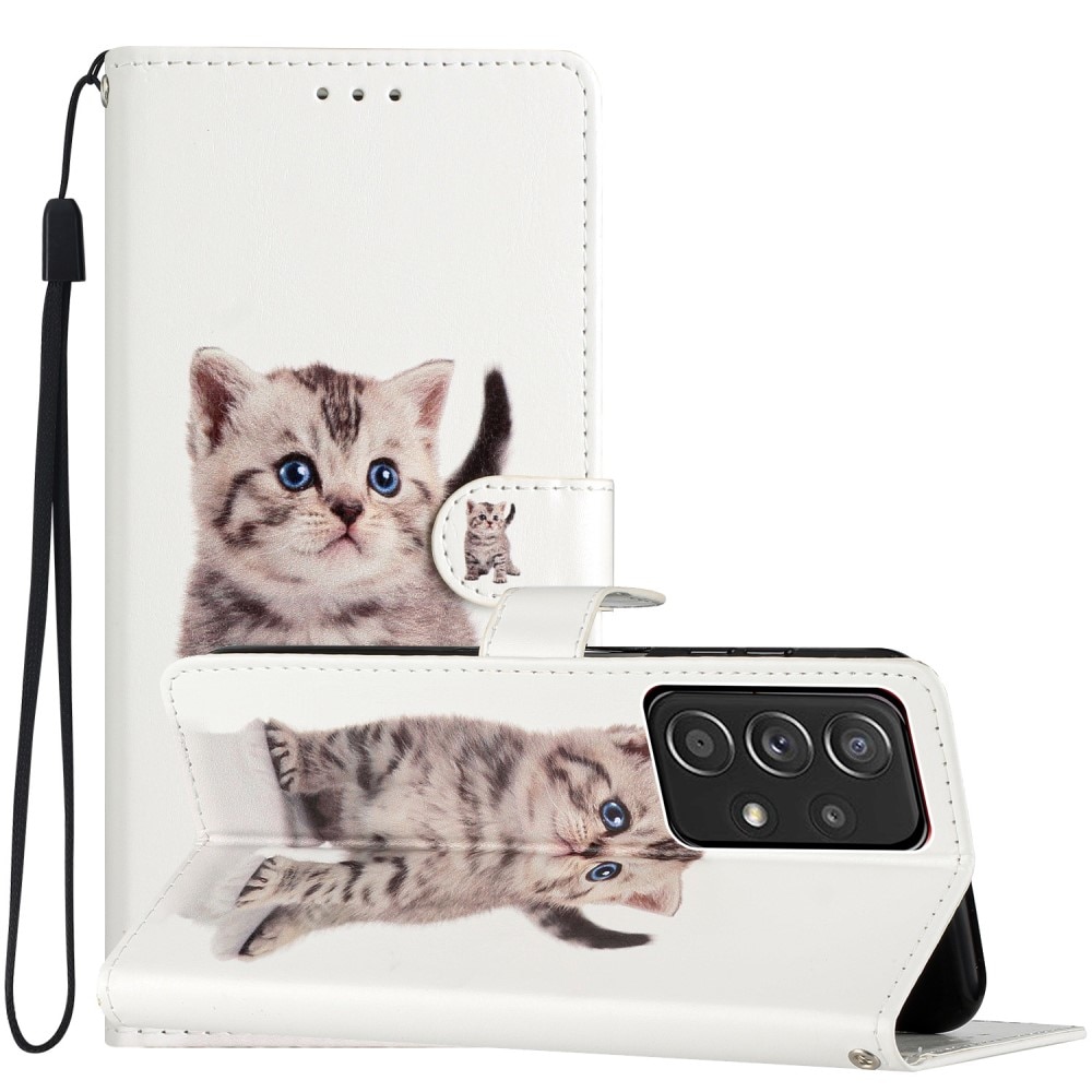 Samsung Galaxy A53 Wallet Book Cover Kitten