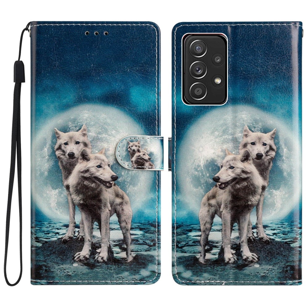 Samsung Galaxy A53 Wallet Book Cover Wolves