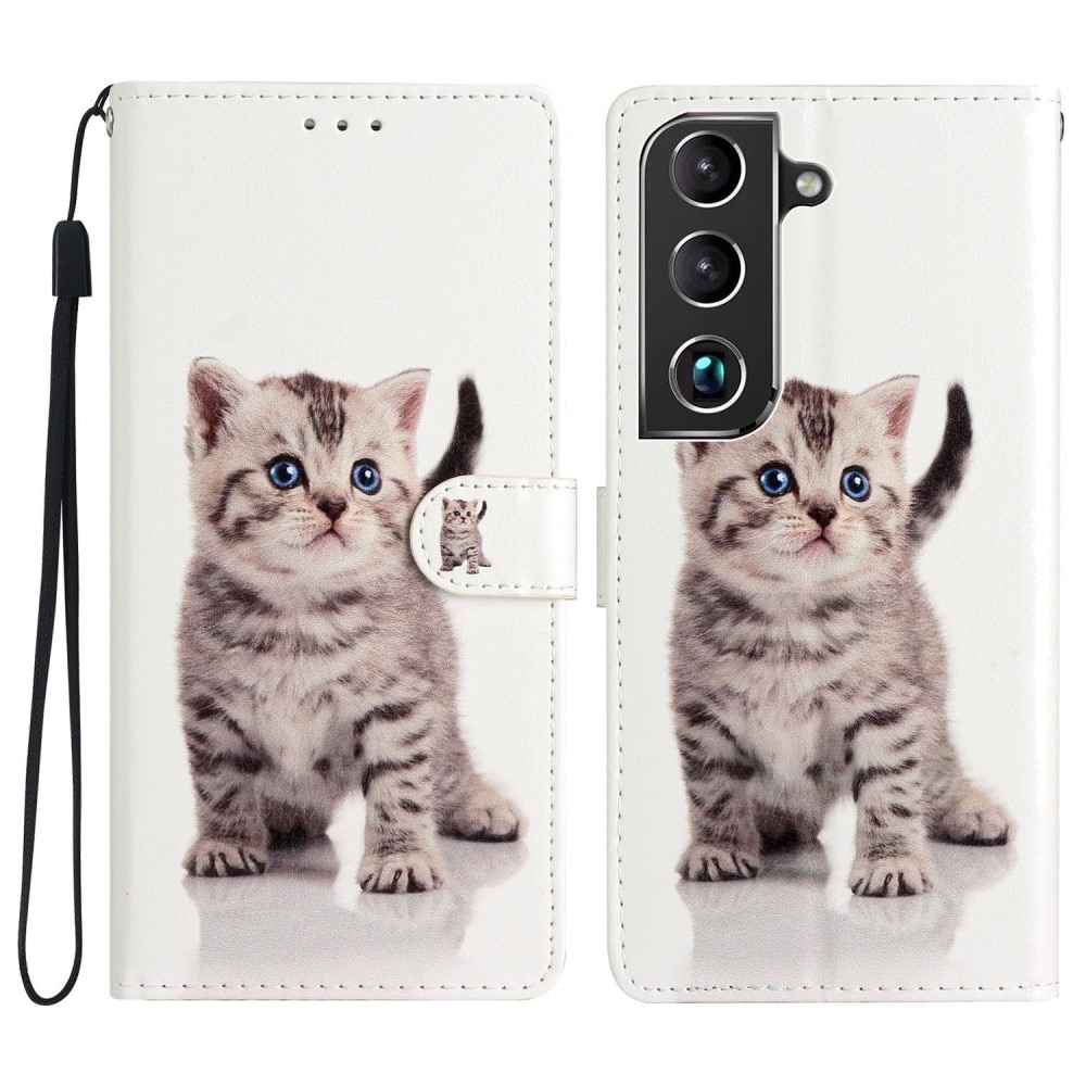 Samsung Galaxy S22 Wallet Book Cover Kitten