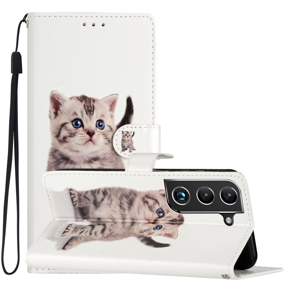 Samsung Galaxy S22 Wallet Book Cover Kitten