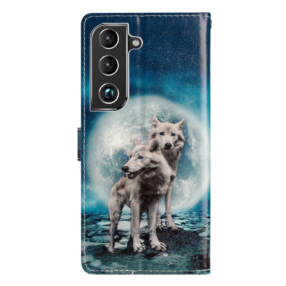 Samsung Galaxy S22 Wallet Book Cover Wolves