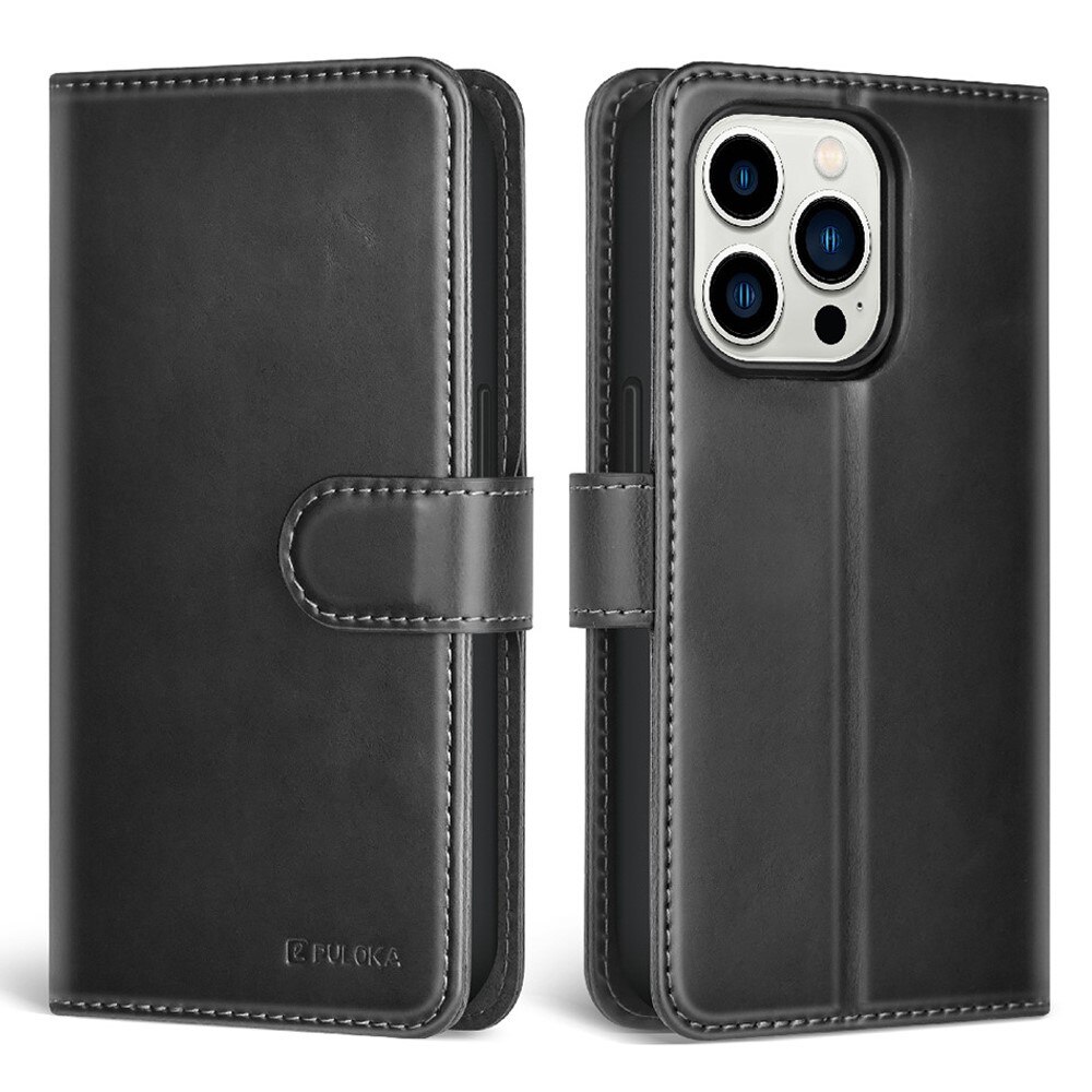 iPhone 14 Pro Magnetic Book Cover Black