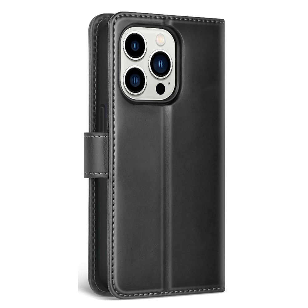 iPhone 14 Pro Magnetic Book Cover Black