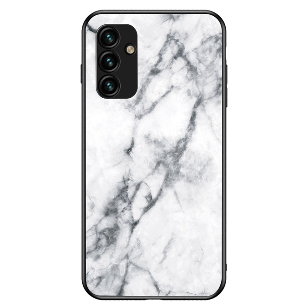 Samsung Galaxy A14 Tempered Glass Case White Marble