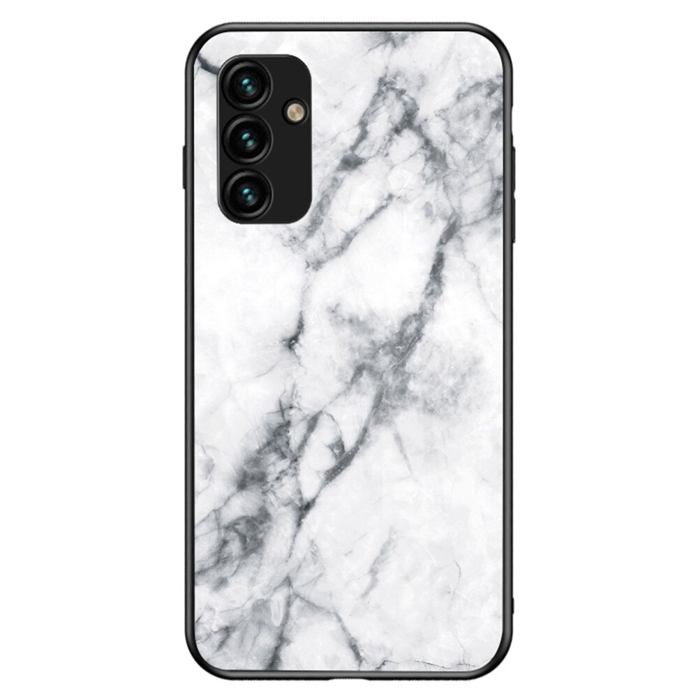 Samsung Galaxy A14 Tempered Glass Case White Marble