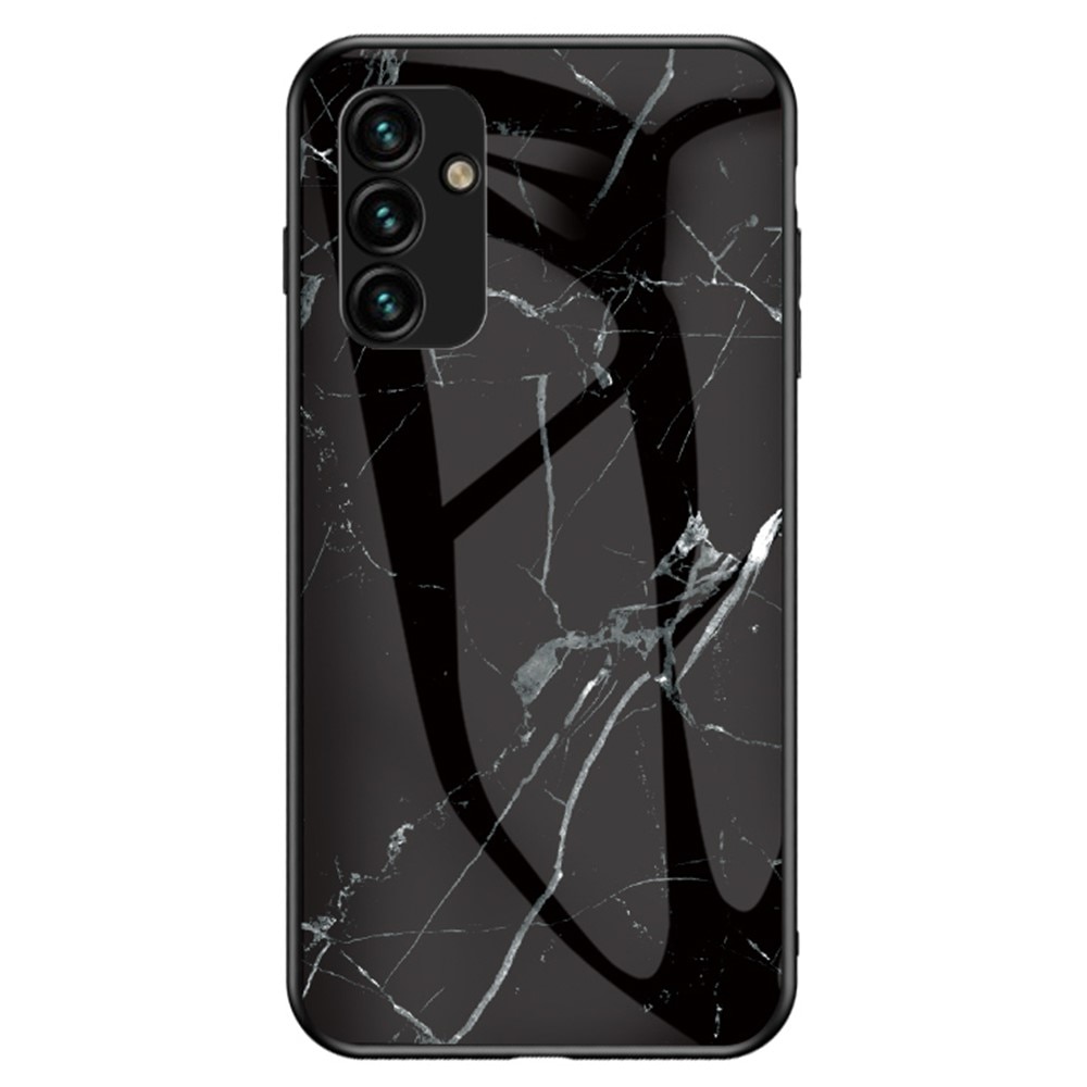 Samsung Galaxy A14 Tempered Glass Case Black Marble