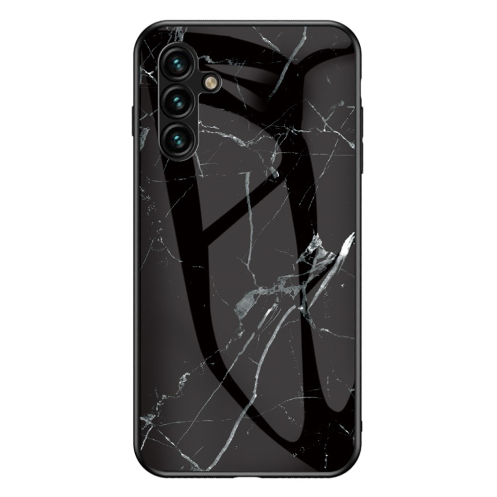 Samsung Galaxy A54 Tempered Glass Case Black Marble