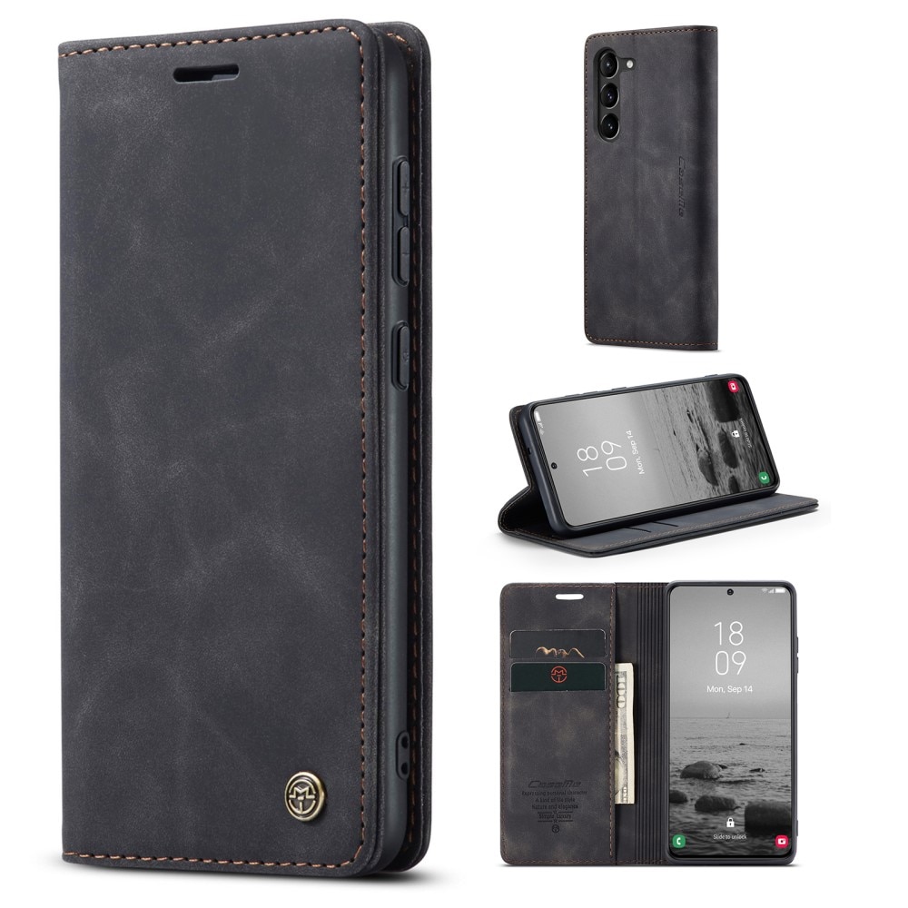 Samsung Galaxy S23 Slim Wallet Case Black