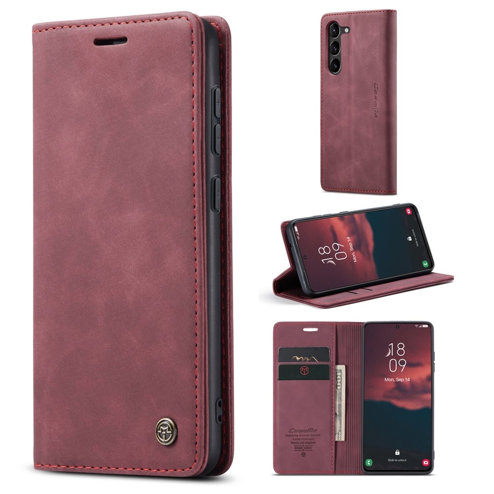 Samsung Galaxy S23 Slim Wallet Case Red