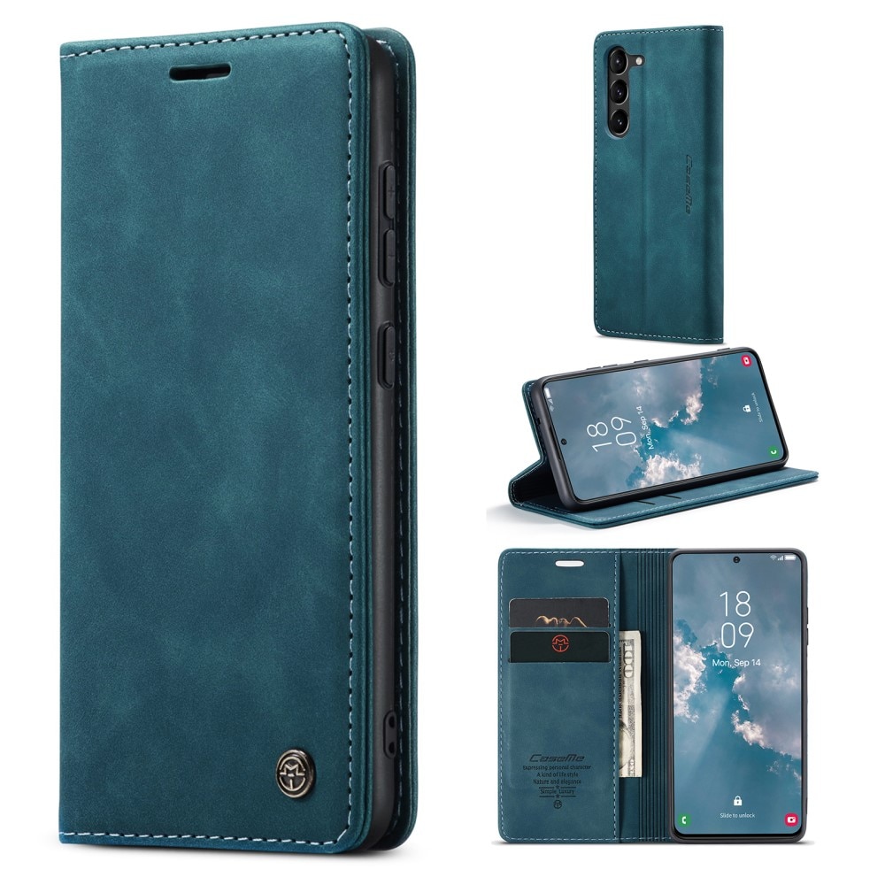 Samsung Galaxy S23 Slim Wallet Case Blue