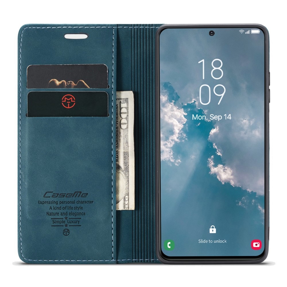 Samsung Galaxy S23 Slim Wallet Case Blue