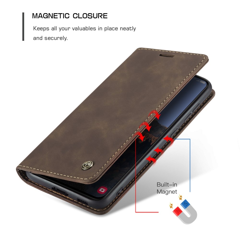 Samsung Galaxy S23 Slim Wallet Case Brown