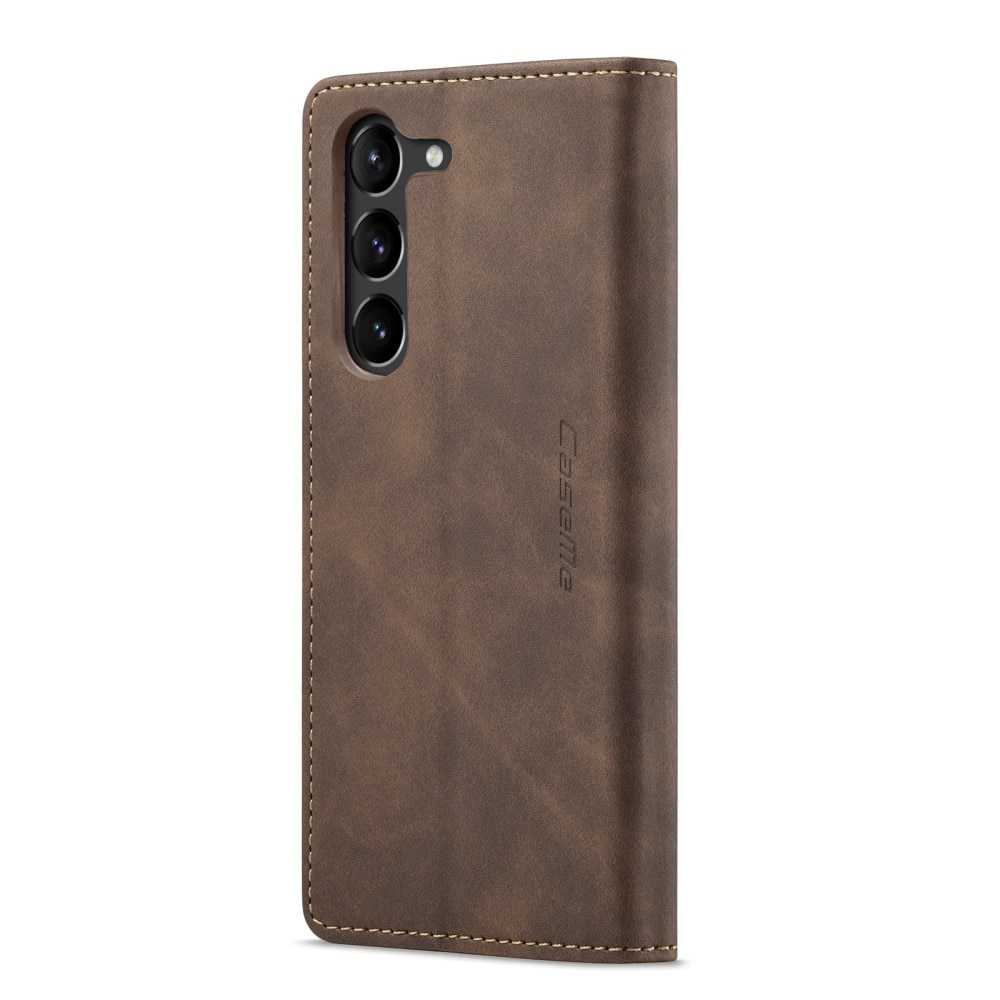 Samsung Galaxy S23 Slim Wallet Case Brown
