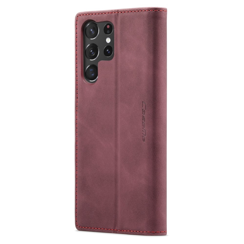 Samsung Galaxy S23 Ultra Slim Wallet Case Red