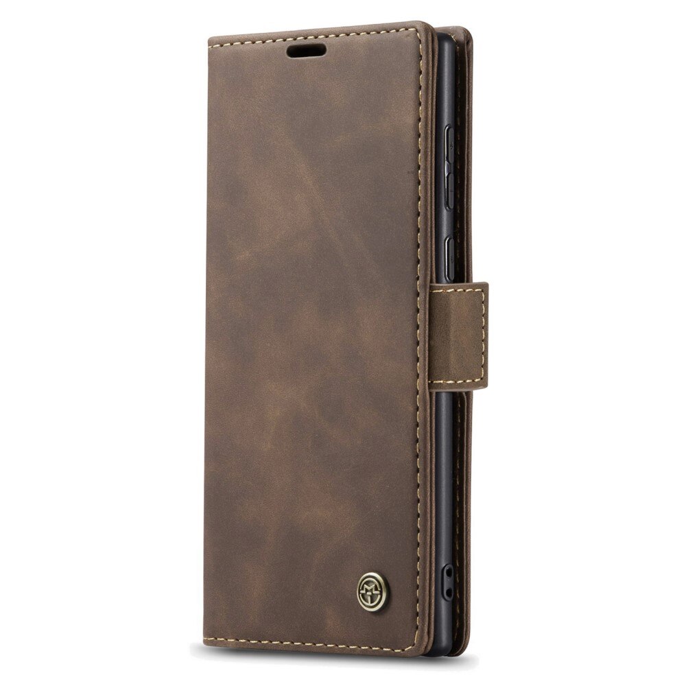 Samsung Galaxy S23 Ultra Slim Wallet Case Brown