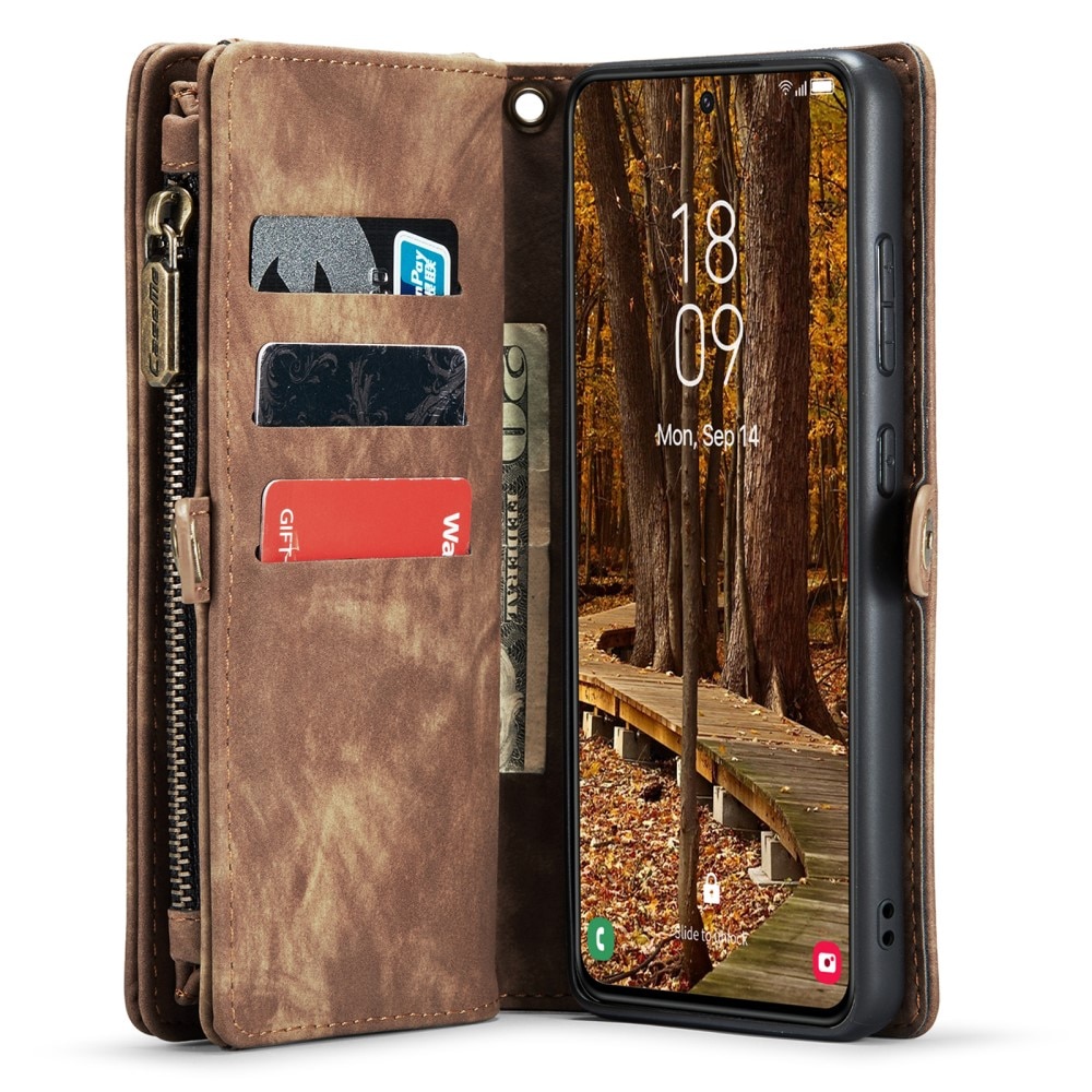 Samsung Galaxy S23 Multi-slot Wallet Case Brown