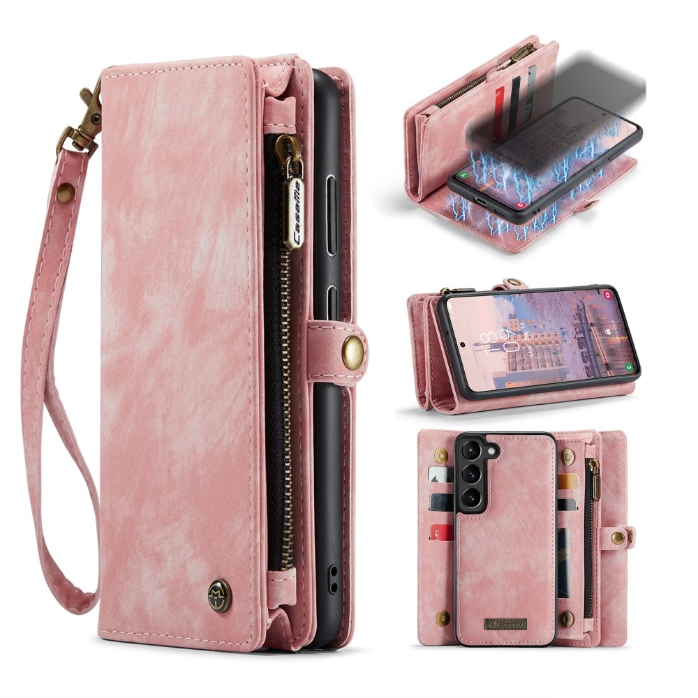 Samsung Galaxy S23 Multi-slot Wallet Case Pink