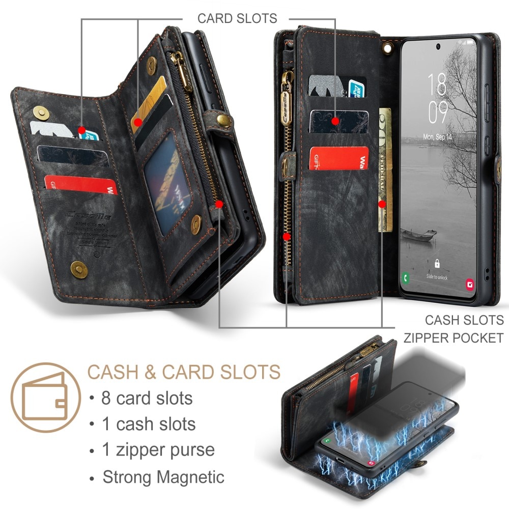 Samsung Galaxy S23 Plus Multi-slot Wallet Case Grey