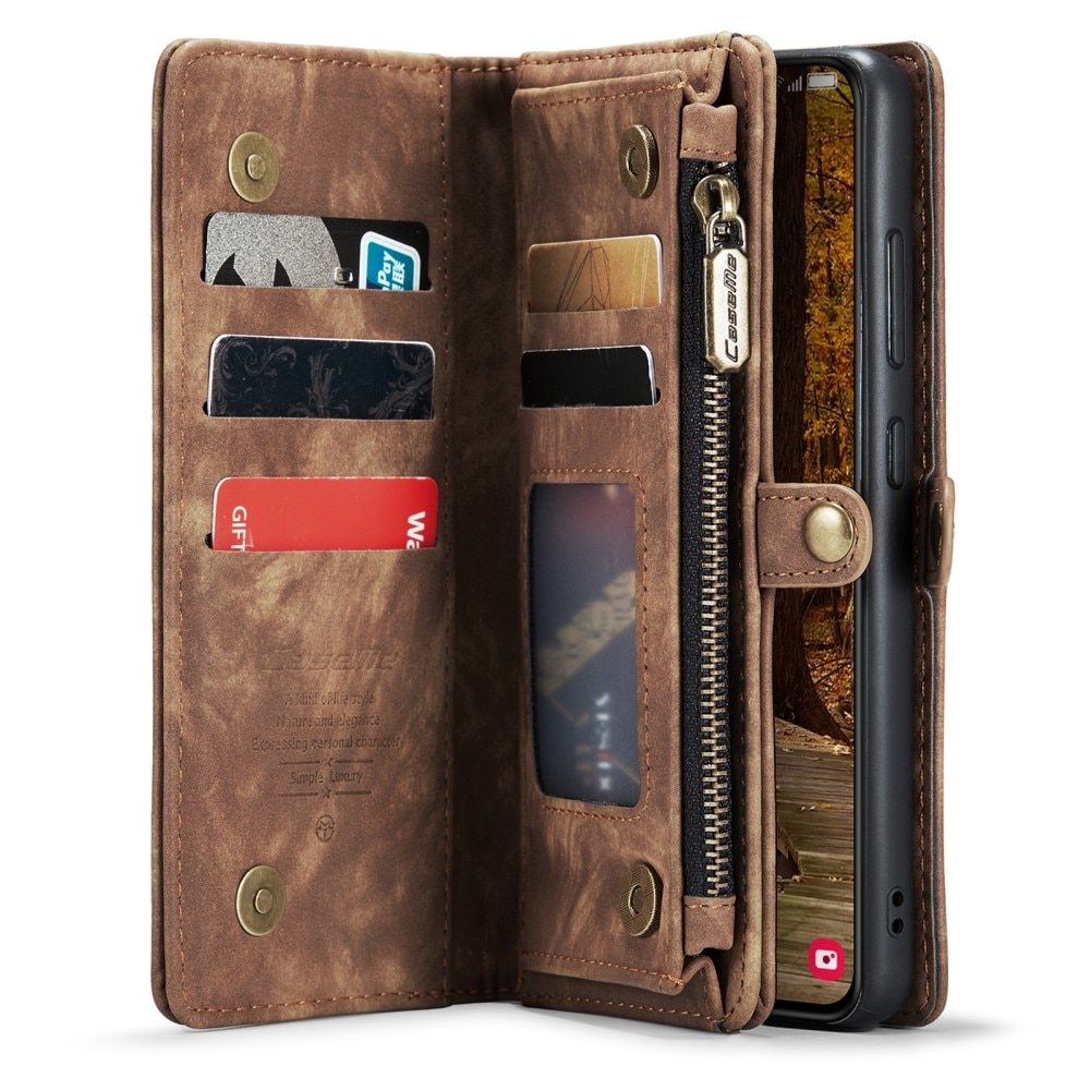 Samsung Galaxy S23 Plus Multi-slot Wallet Case Brown