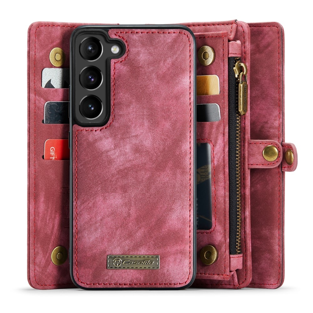 Samsung Galaxy S23 Plus Multi-slot Wallet Case Red