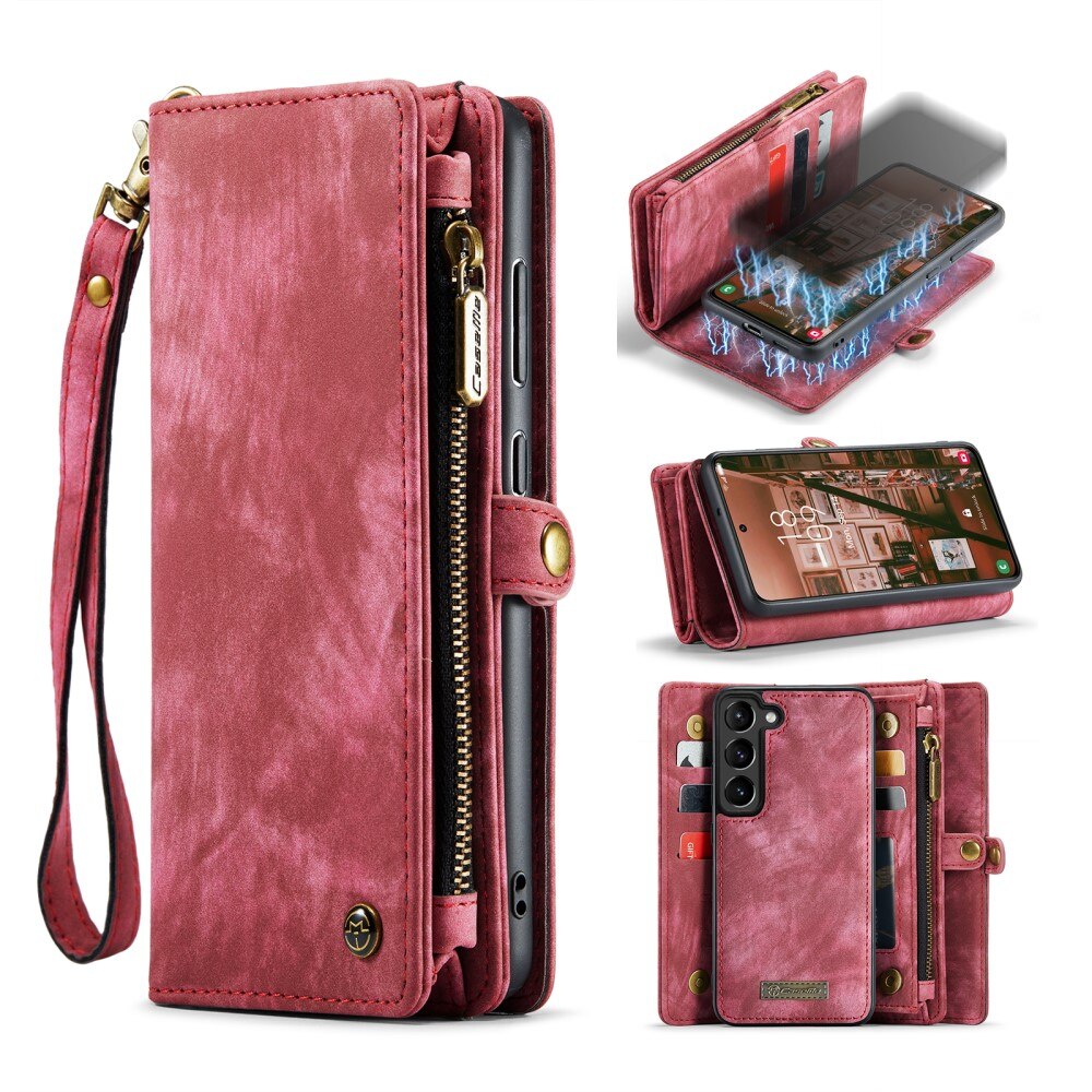 Samsung Galaxy S23 Plus Multi-slot Wallet Case Red