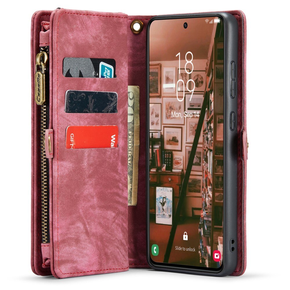 Samsung Galaxy S23 Plus Multi-slot Wallet Case Red