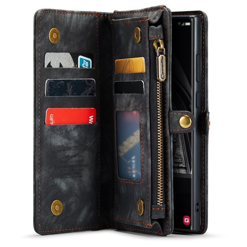 Samsung Galaxy S23 Ultra Multi-slot Wallet Case Grey