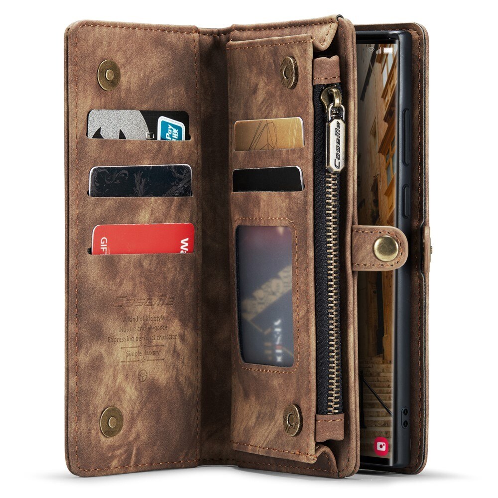 Samsung Galaxy S23 Ultra Multi-slot Wallet Case Brown