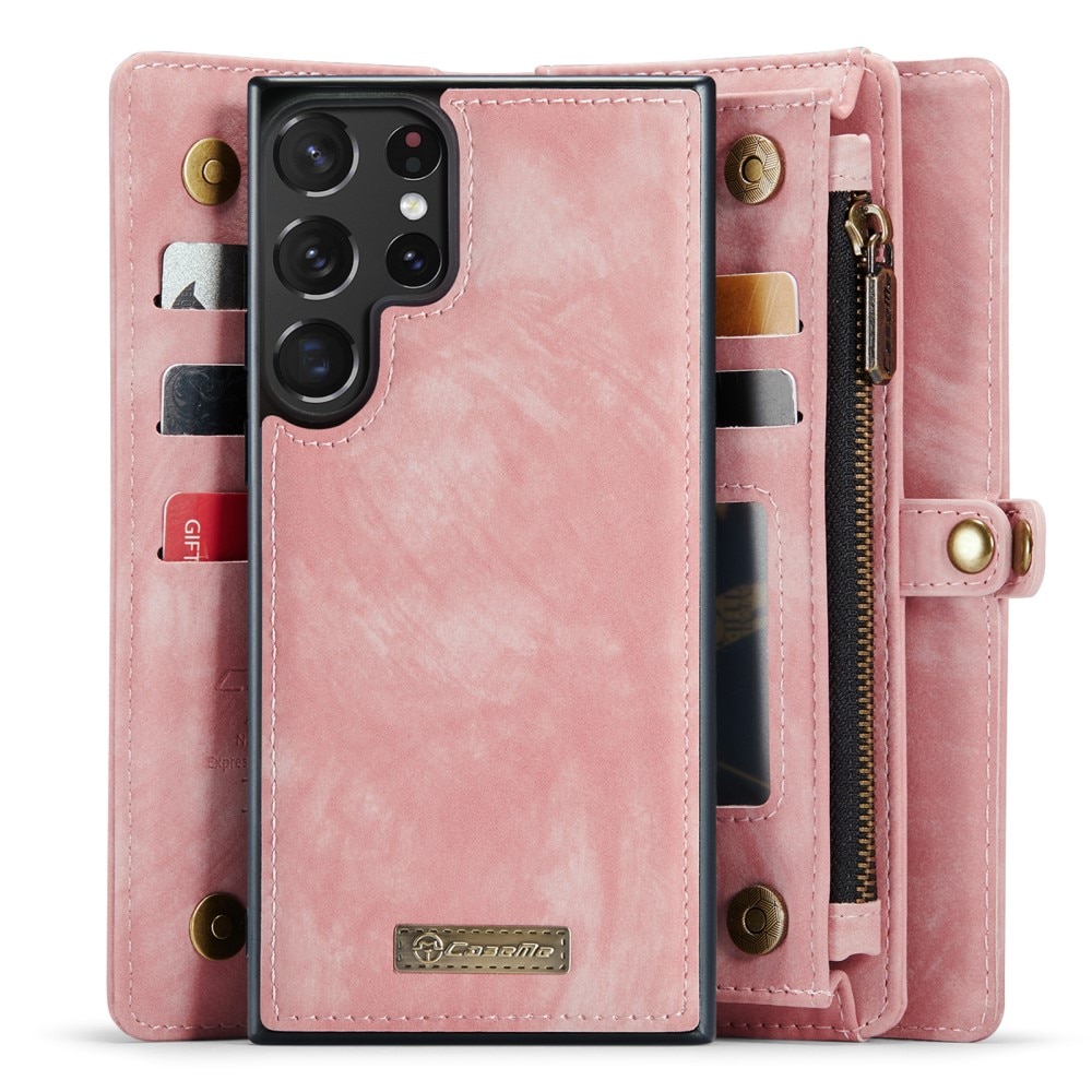 Samsung Galaxy S23 Ultra Multi-slot Wallet Case Pink