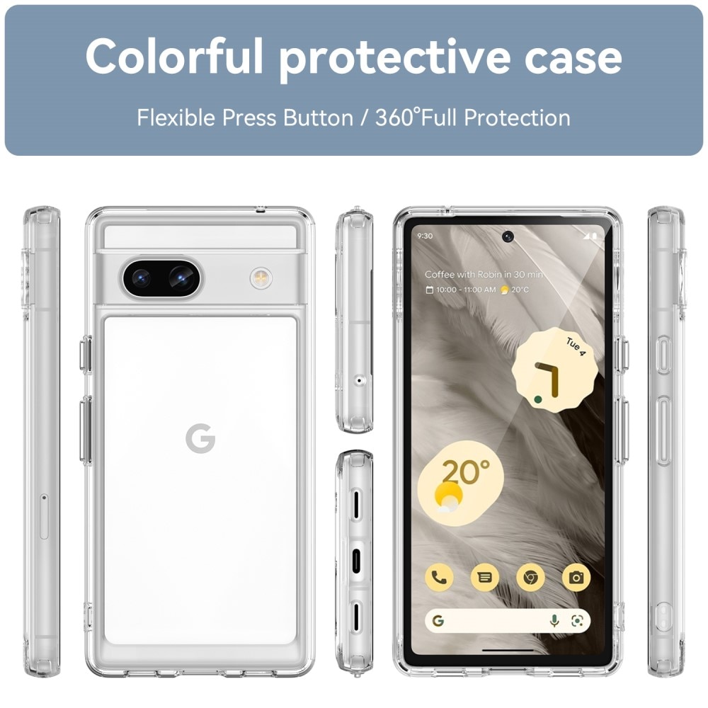 Google Pixel 7a Crystal Hybrid Case Transparent