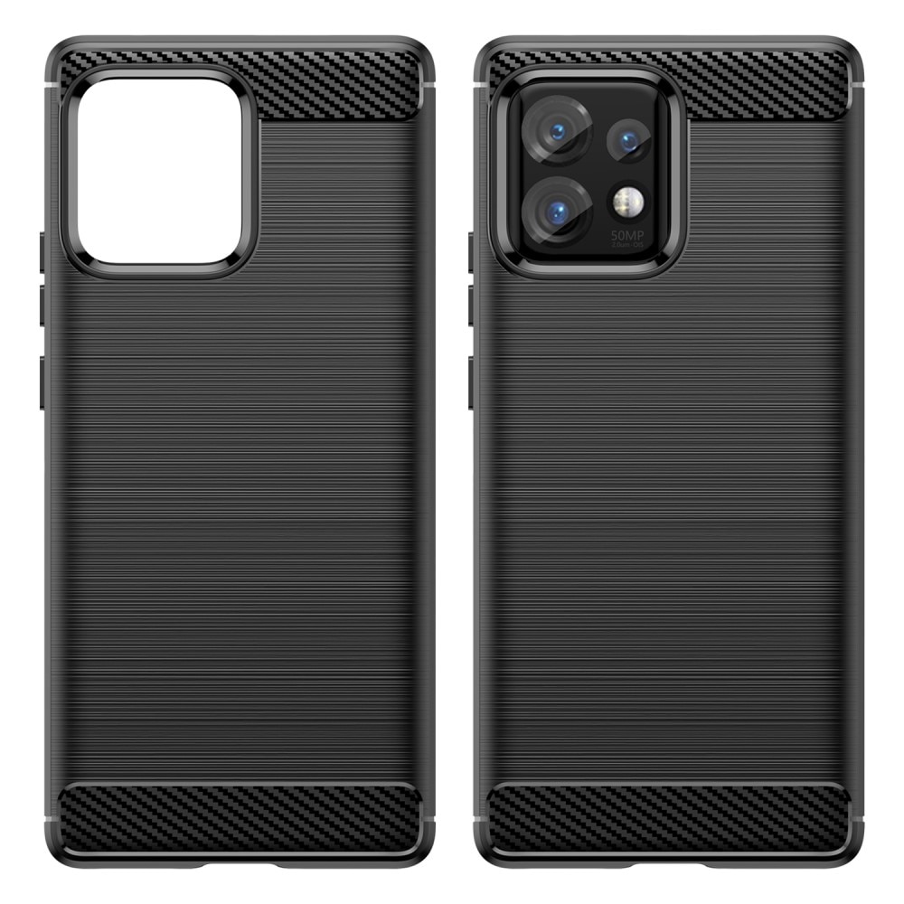 Motorola Edge 40 Pro Brushed TPU Case Black