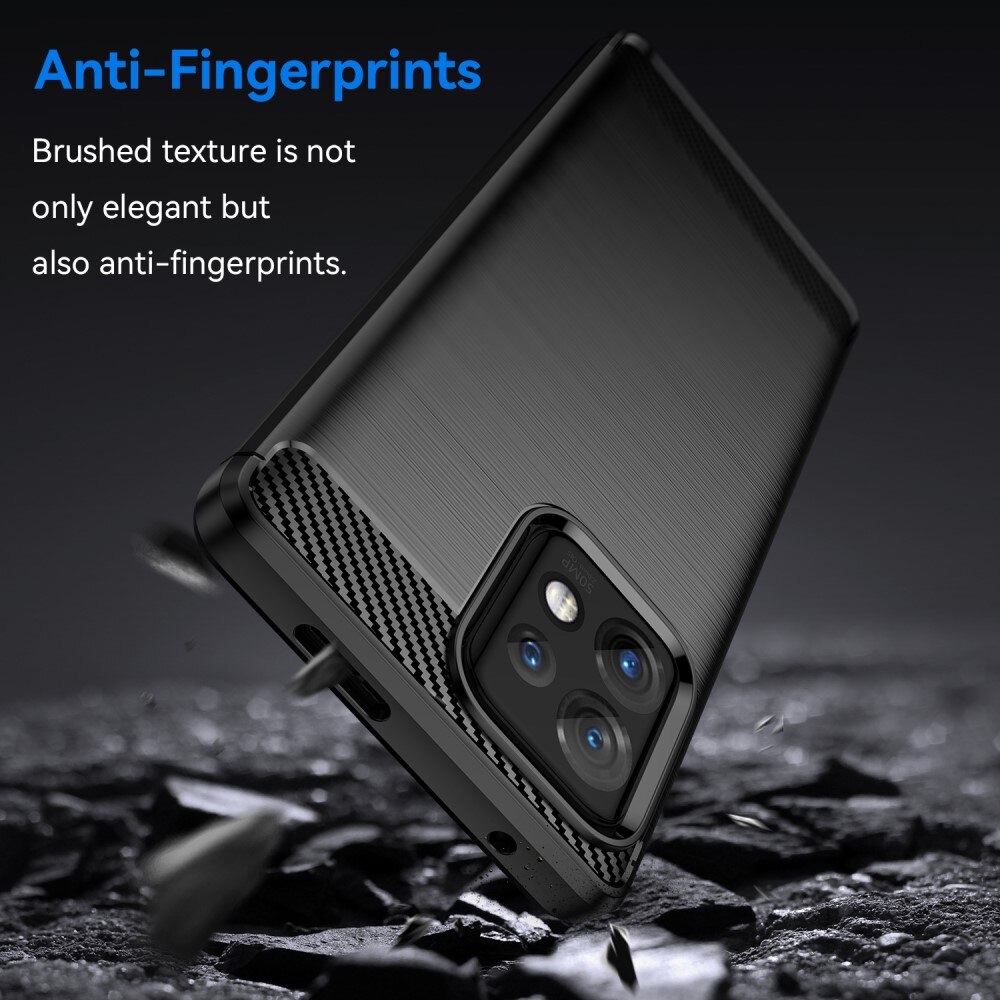 Motorola Edge 40 Pro Brushed TPU Case Black